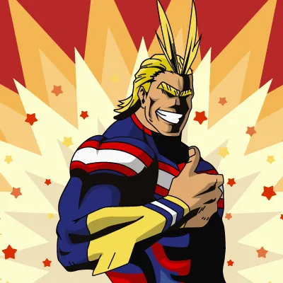All Might, illustration by Walid Sodki