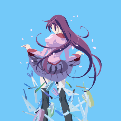 Illustration of Hitagi Senjougahara