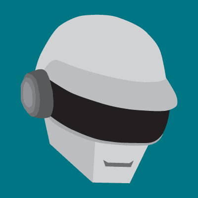 Illustration of Bangalter from Daft Punk
