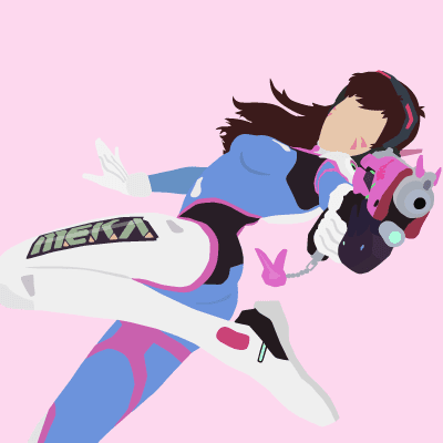 Illustration of D.Va from Overwatch