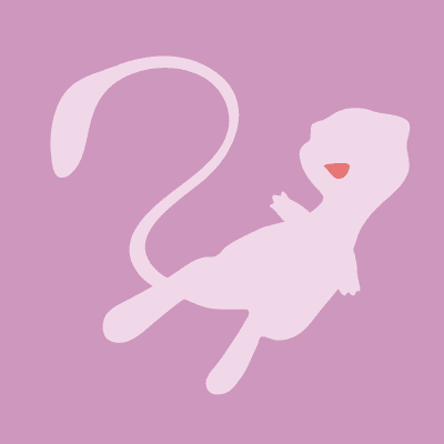Illustration of Mew from Pokémon