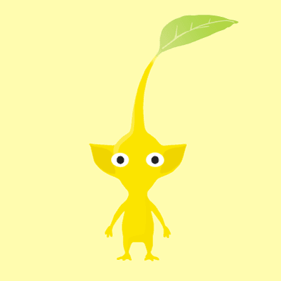 Illustration of a yellow Pikmin