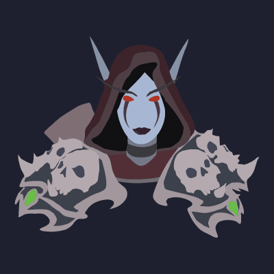 Illustration of Sylvanas Windrunner from World of Warcraft