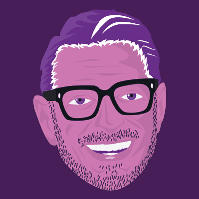Illustration of an abstract Jeff Goldblum