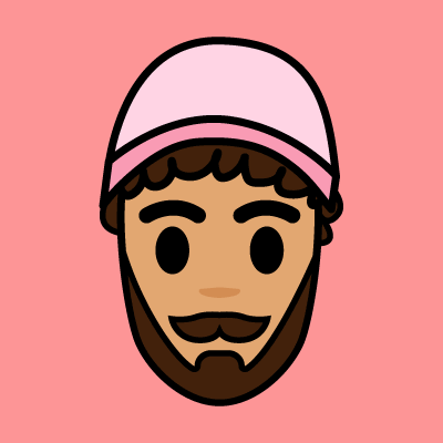 cartoony illustration of author