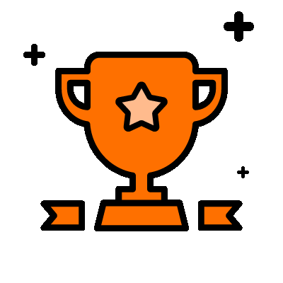 Animation of a trophy